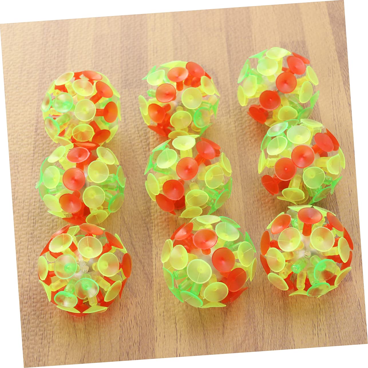 IMIKEYA 7pcs Suction Cup Balls for Boy Girl Bouncing Sticky Toy for Family Fun and Interactive Play Party Favors and Relief Safe for Ages with No Marks Left Behind
