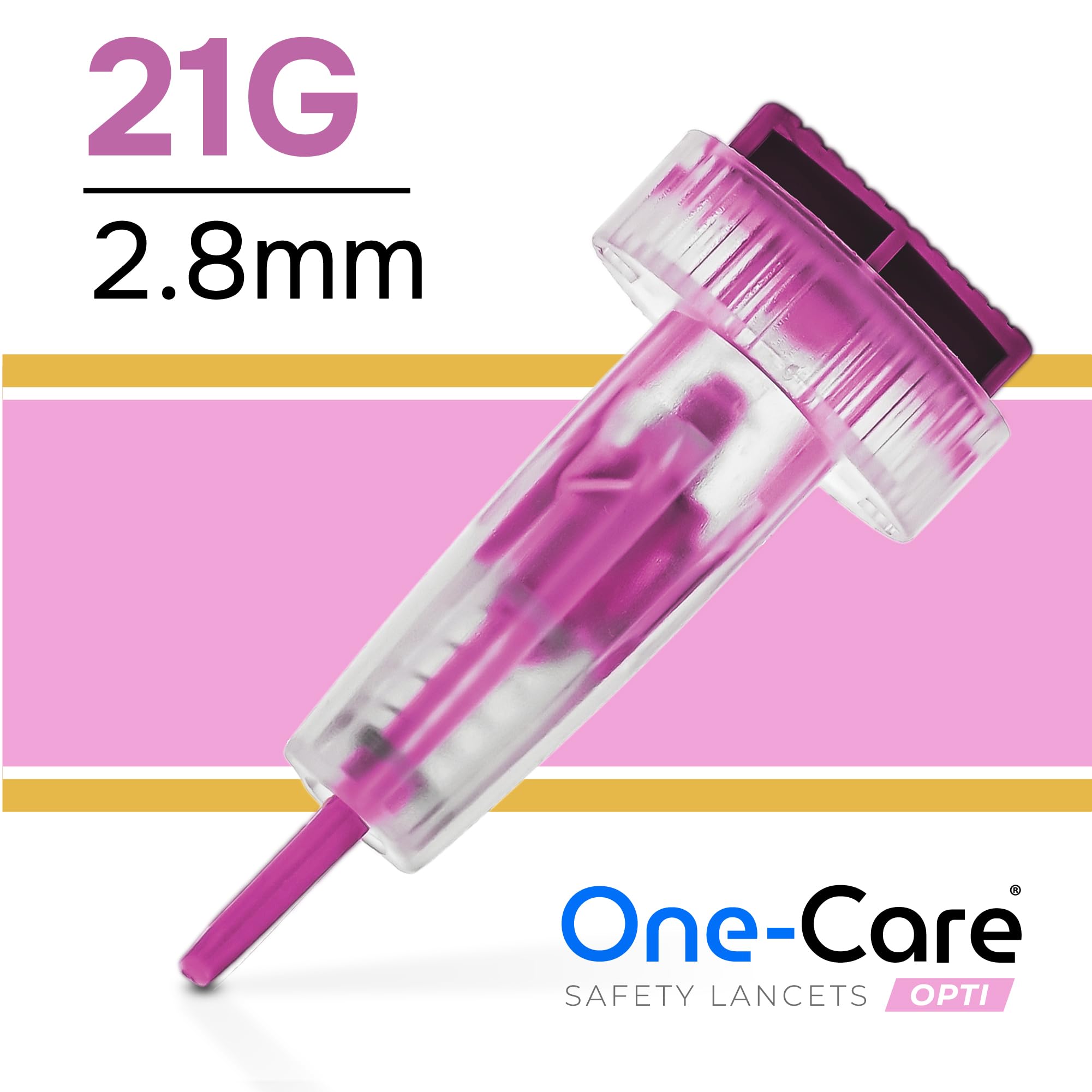 ONE-CARE Opti Lancets - Push Button Safety -2