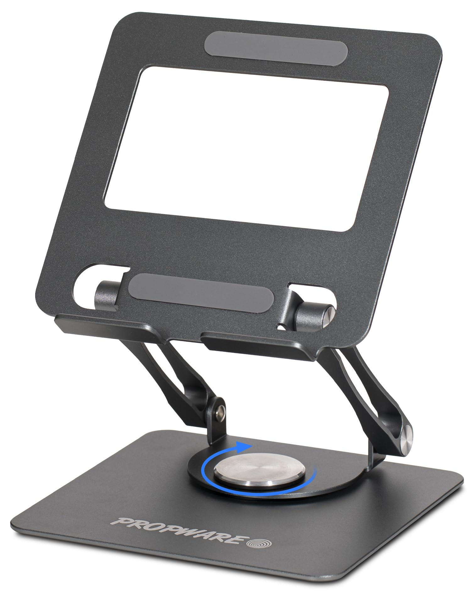 Console di gioco portatile in alluminio, per tablet, telefono, supporto fino a 15" con base girevole a 360°, regolabile ergonomicamente, pieghevole, ideale per cucina, scrivania, viaggi