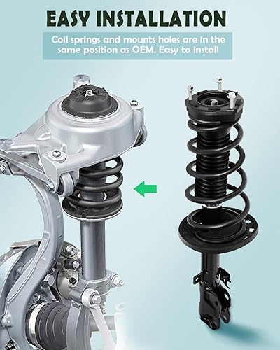 Miniatura 4 de SCITOO Puntales traseros completos de montaje de resorte amortiguadores para Toyota Avalon Quick Struts 1333562L 1333562R - Juego de 2