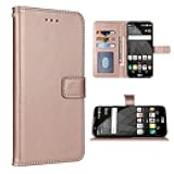 FDCWTSH Compatible with LG Stylo 2 Wallet Case Wrist Strap Lanyard Leather Flip Cover Card Holder Stand Cell Accessories Folio Phone Cases for LGStylo2 Stylo2 LS775 Women Men Rose Gold