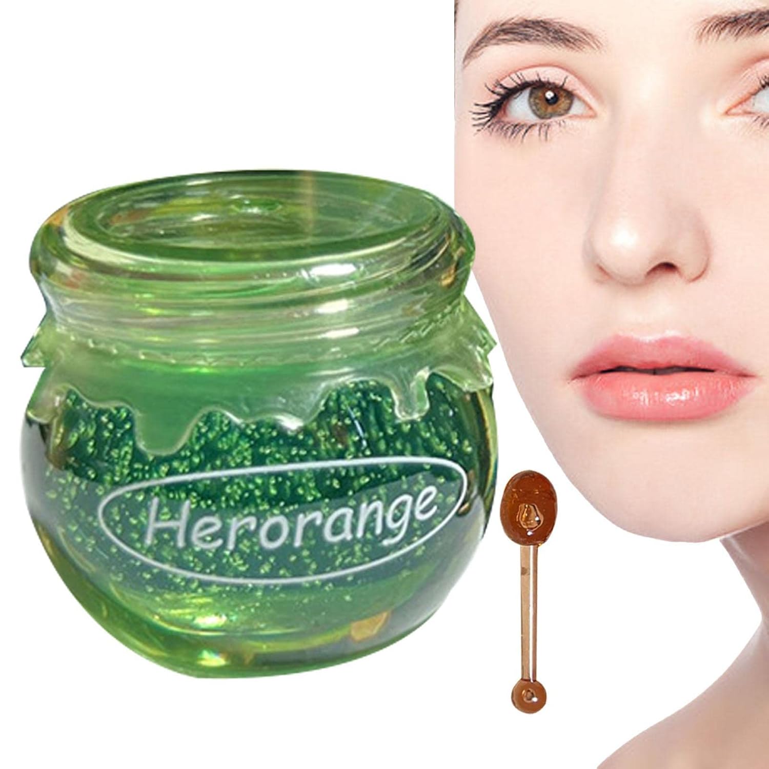 FASSME Óleo mel – Hidratante natural para cuidados labiais – Protetor longa duração com escova, produtos hidratantes para os lábios