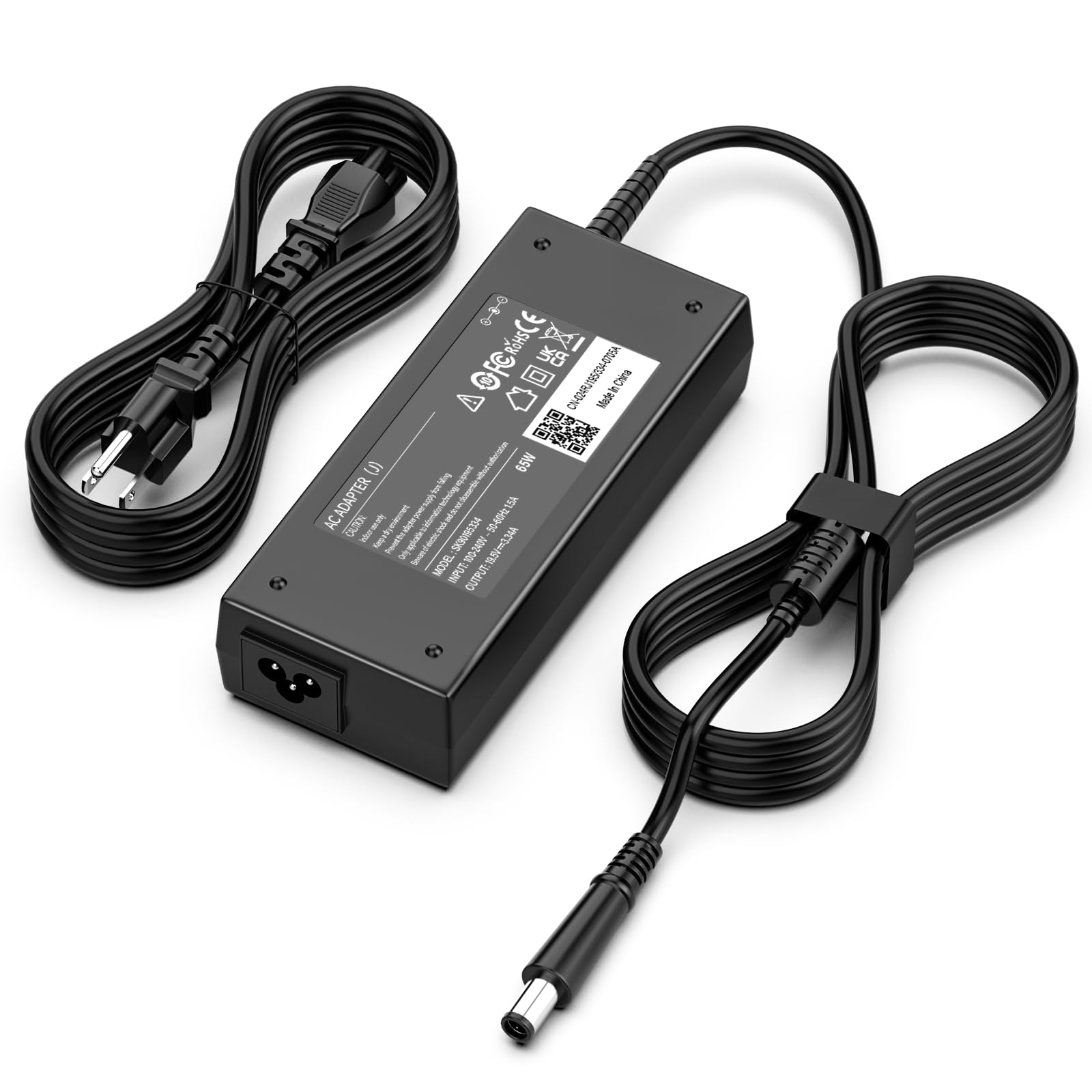 JOMIDAN 65W Laptop Charger Compatible with Dell Latitude 3120 3140 3160 3189 5280 5285 5400 5490 7290 7400 7450 7480 7490, fit for Inspiron 14R 15R