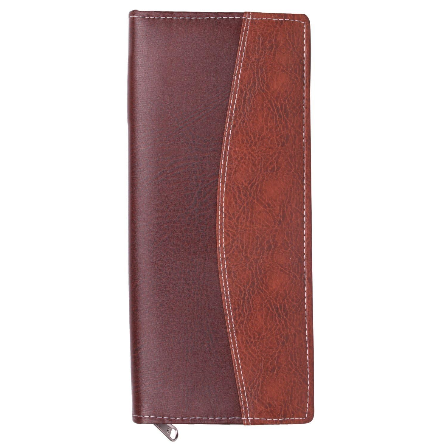 Multicolour New Look Cheque Book Holder Light Reddish & Brown-image-11