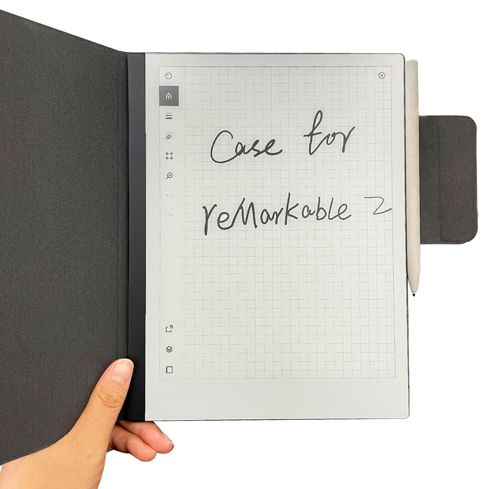 ZhaoCo Etui Magnetyczna do reMarkable 2 Tablet 10.3 Cala 2020, Smukły i Lekkie Ochronny Pokrowiec ze Poliuretan z Wbudowanym Uchwytem na Długopisy - Niebieski