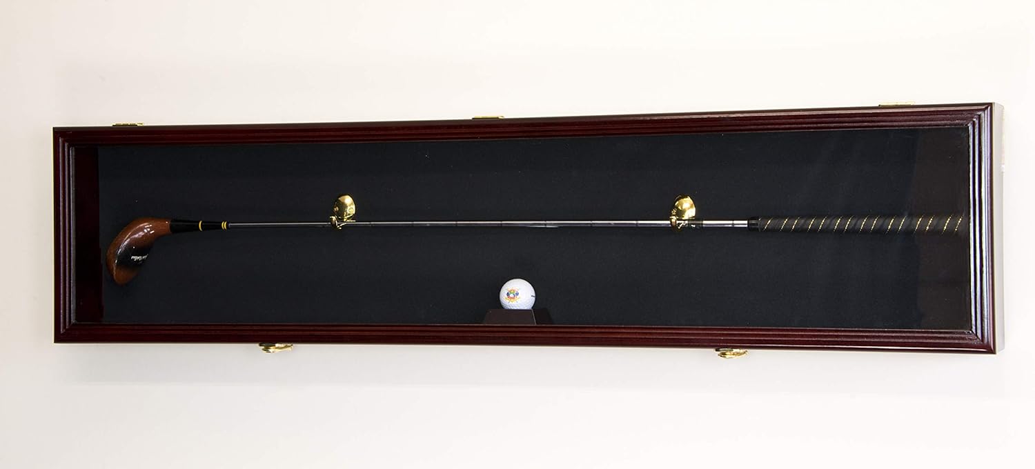 1 Golf Club Ball Putter Driver Iron Display Case Cabinet Rack w/98% UV - Lockable