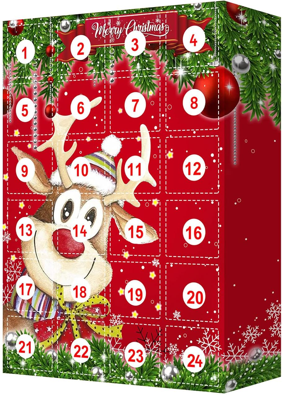 Amazon.co.jp 2021年のクリスマスアドベントカレンダー、クリスマスへのかわいい岩収納ボックスカウントダウン、プレミアム