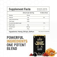 Vista 7 de Pure Himalayan Shilajit Honey Sticks with Saffron – 30 Count 75%+ Fulvic Acid, 85+ Trace Minerals Natural Energy & Immunity Booster Easy