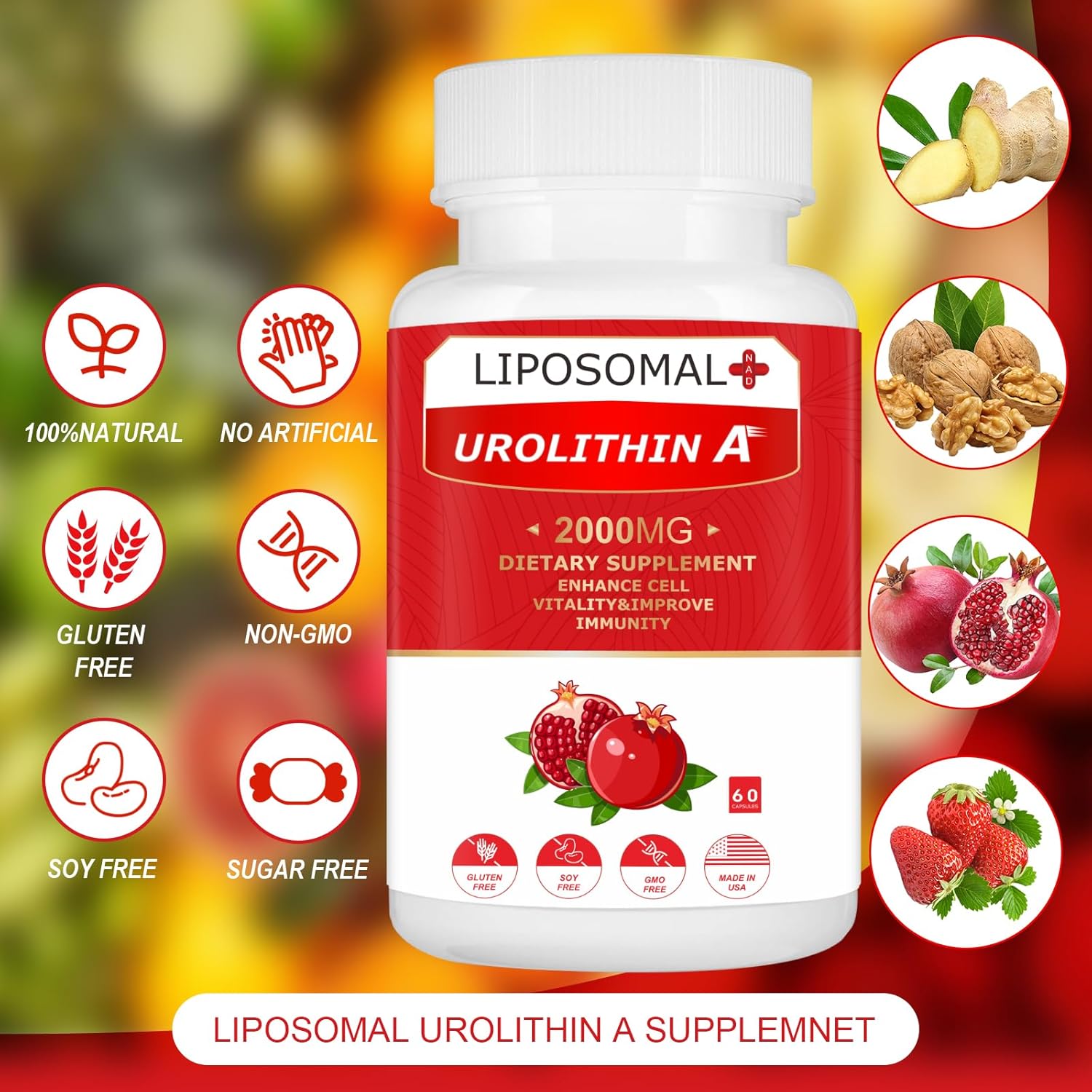 Nepeolithia Urolithin A 2000mg, Gluten Free, 120 Softgels - Fiyatı, Yorumları
