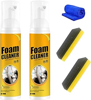 2PCS Foam Cleaner, Multipurpose Foam Cleaner, All-Purpose Cleaners for Car, Leather, Suitable for Car(100ml*2)