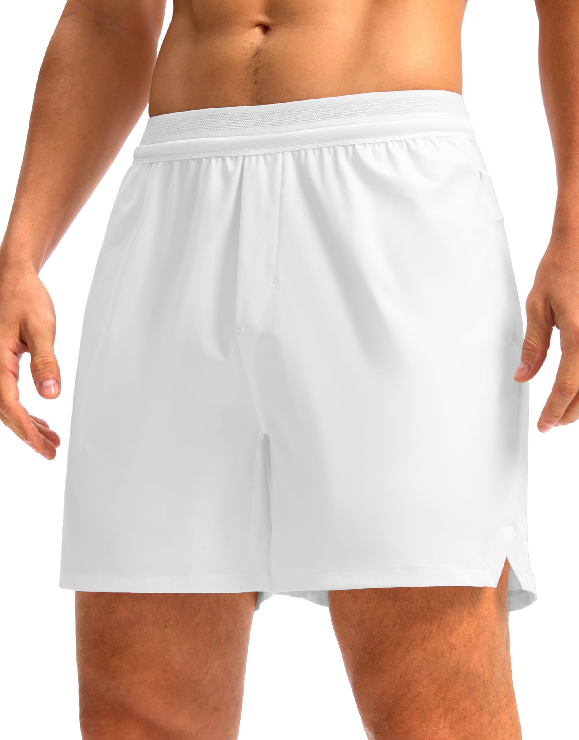 Obla Men's Running Shorts with Zipper Pockets 5 Inch Quick Dry Lightweight Gym Workout Athletic Shorts