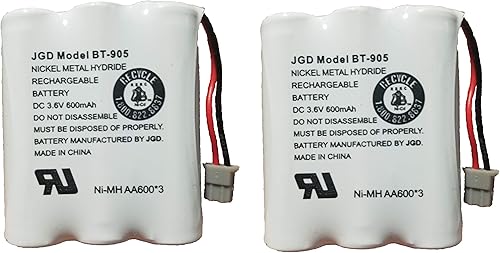 Miniatura 5 de JGD BT-905 BT-800 BBTY0663001 - Batería compatible con Uniden BT905 BT800 BT-1006 BP-905 BBTY-0444001 BBTY-0449001 Panasonic P-P501 P-P508 AT&T 2001