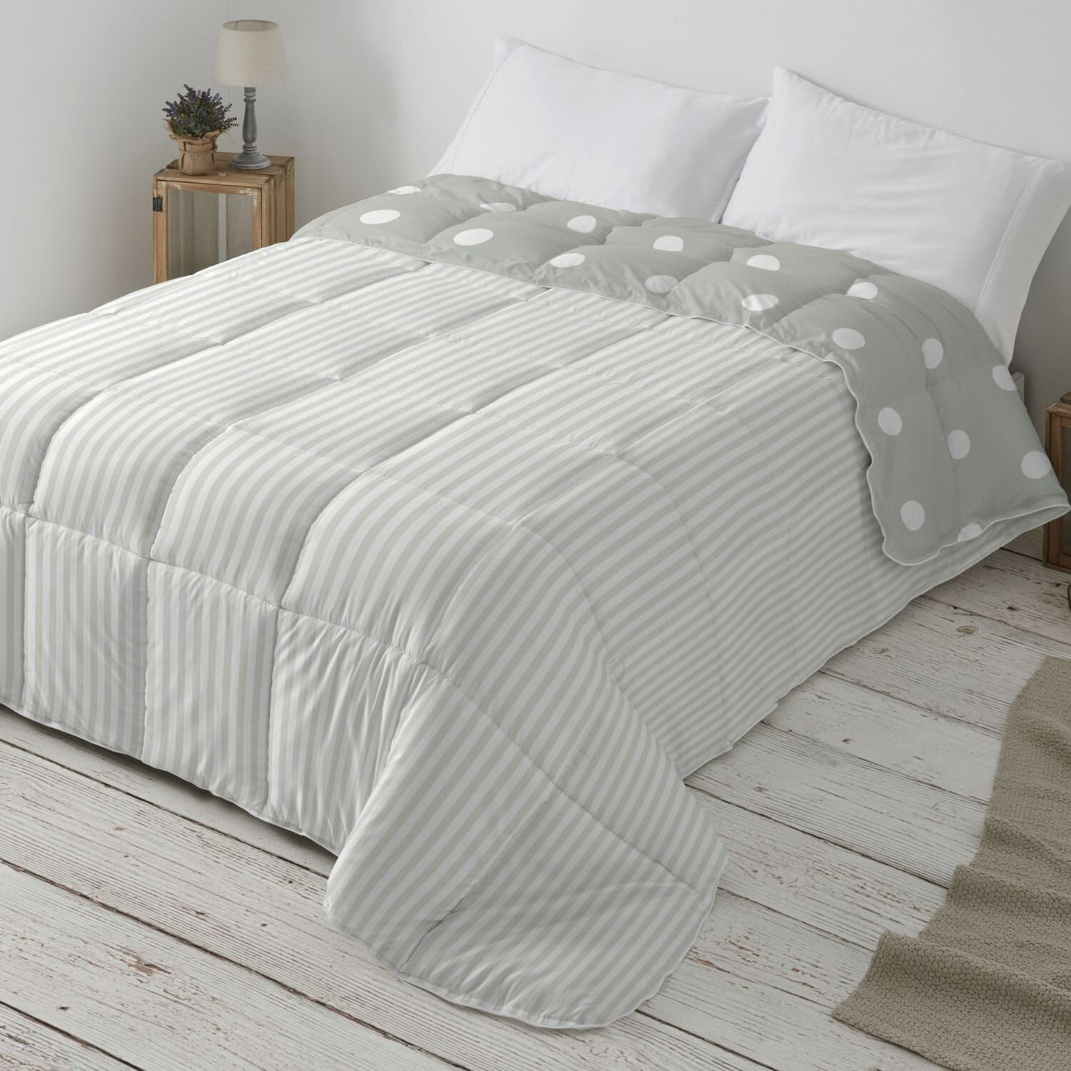 Burrito Blanco | Edredón Comforter | Cama de 80-90cm. (+Medidas Disponibles) | Diseño 263 | Color Menta (180x270 cm)