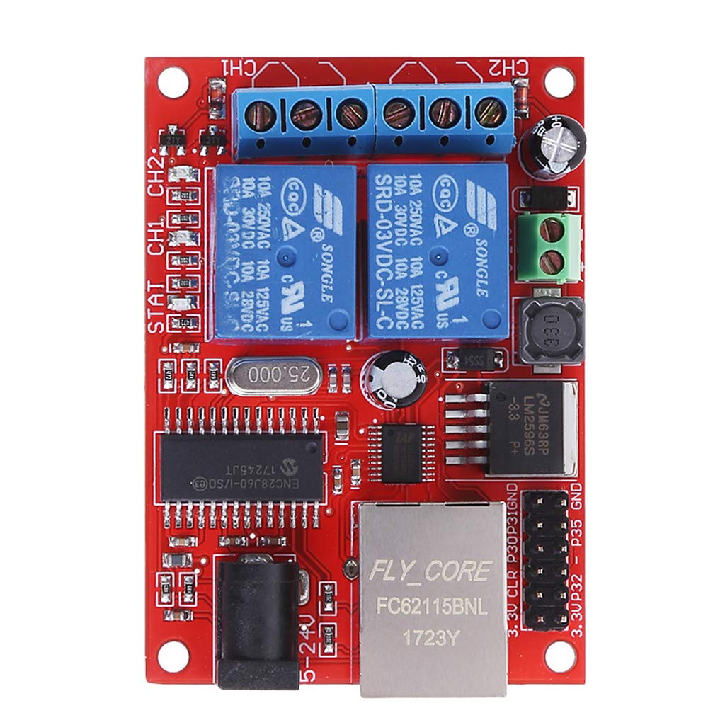 Sicuro e affidabile LAN Eernet 2 Way Board Ritardo Switch TCP/UDP Controller Module WEB Server