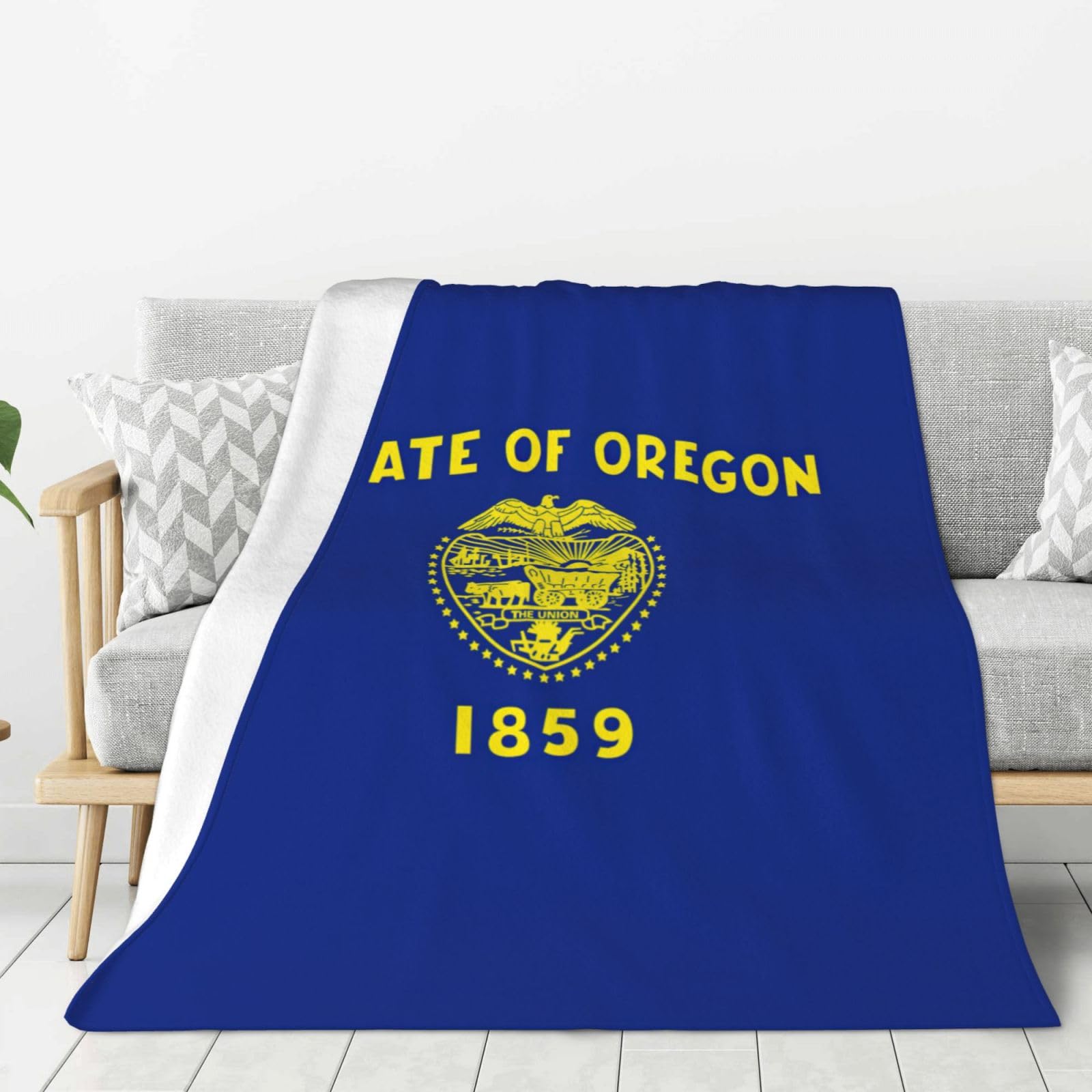 Couverture Oregon chaude en flanelle pour vos soirées canapé et camping