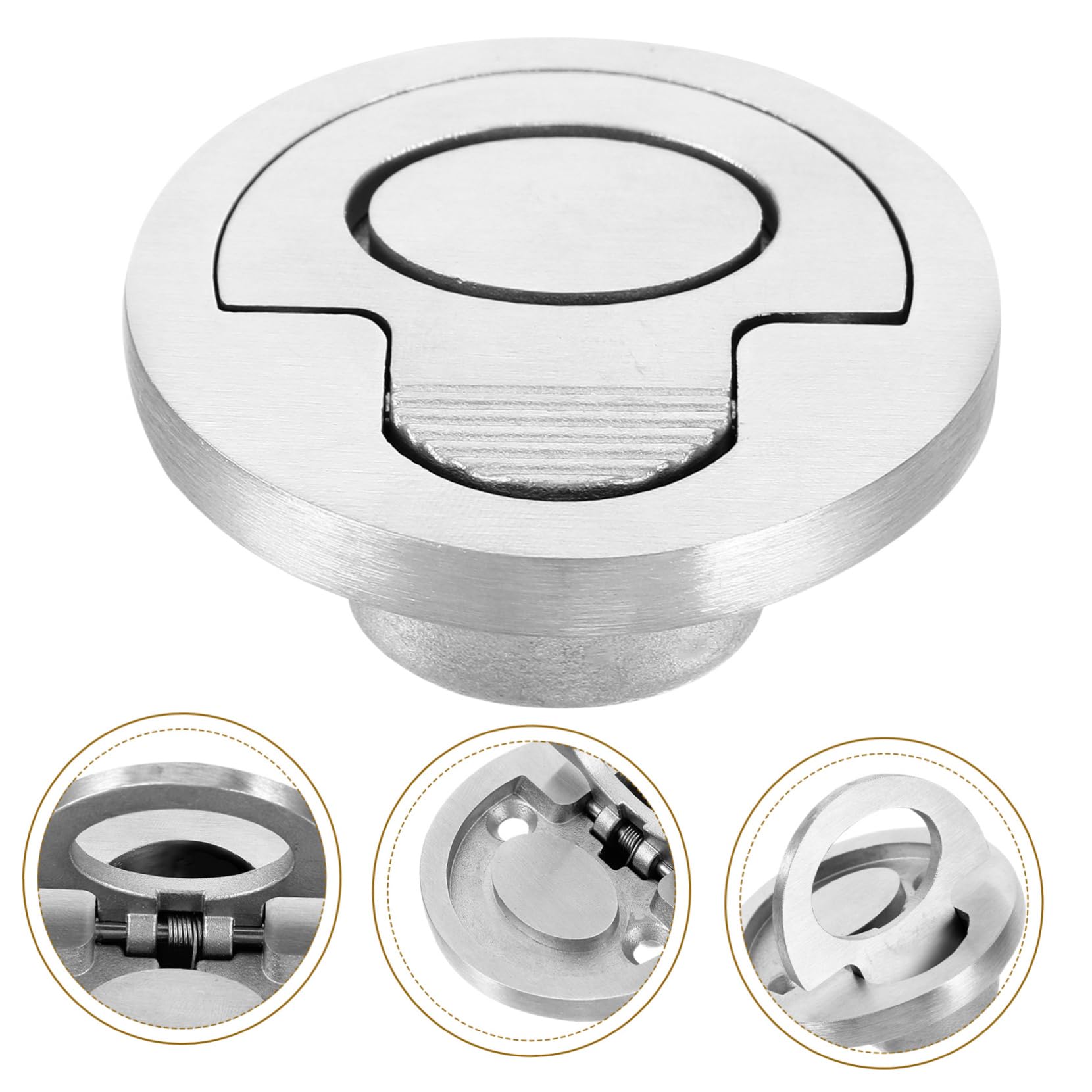 Homoyoyo anneau de traction en acier inoxydable poignée de trappe en acier inoxydable poignée de levage encastrée poignées d'armoires de cuisine poignée de tirage encastrée Marin ascenseur