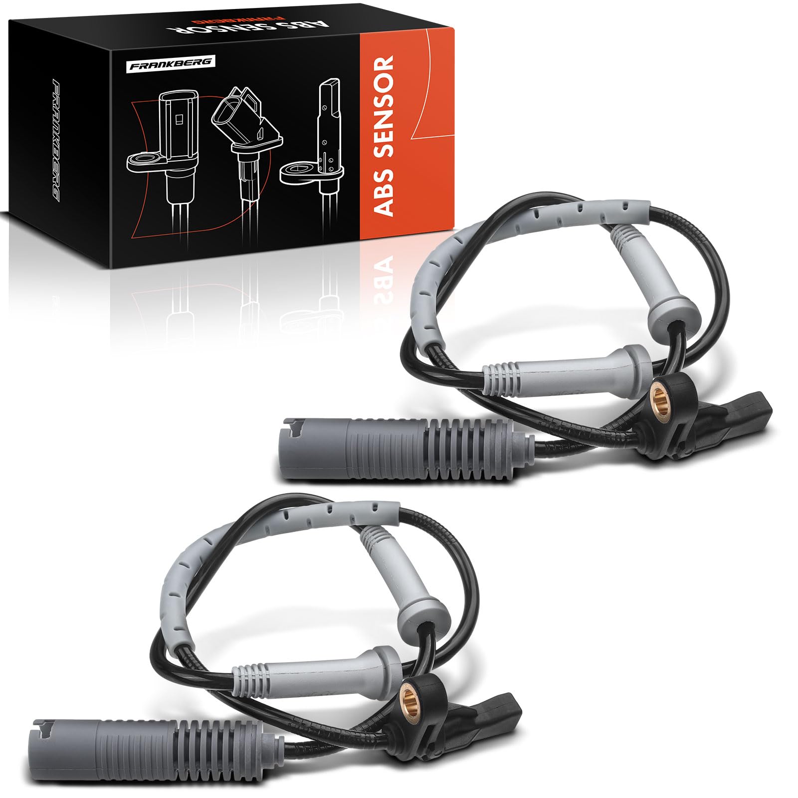 Frankberg 2 capteurs de vitesse de roue ABS avant 34526760424 | Compatible avec: Série 1 Cabriolet E88, Série 1 E81, Coupé Série 3 E92, Série 3 Touring E91, Série 3 Cabriolet E93