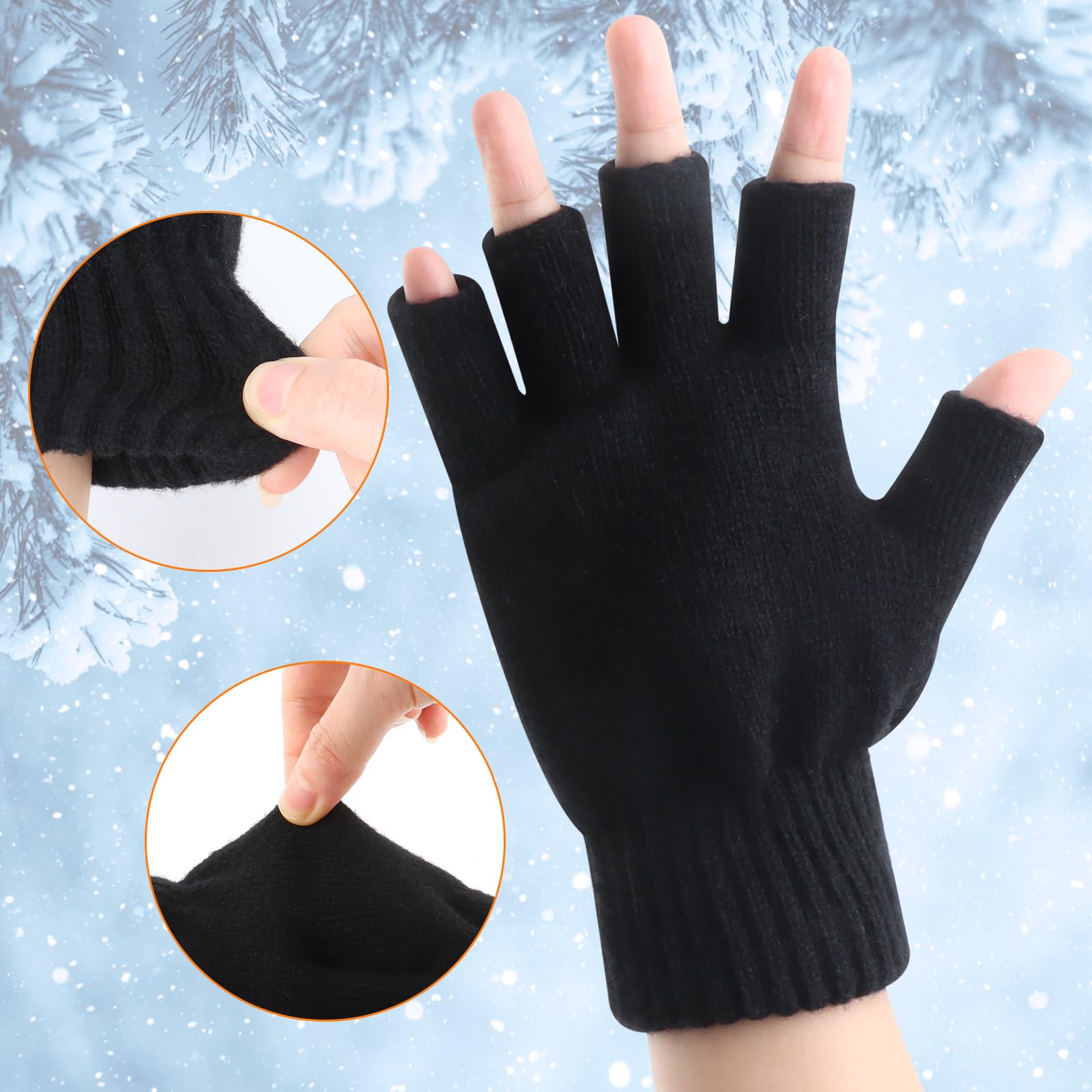 Talifoca Guantes térmicos con pantalla táctil para mujer y hombre, forro polar cálido para esquí, ciclismo, trabajo