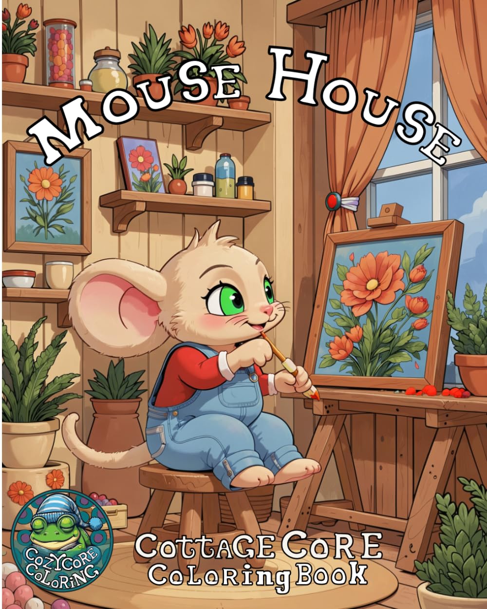 Mouse House: Cottage Core Coloring Book (Cozy Life Style)