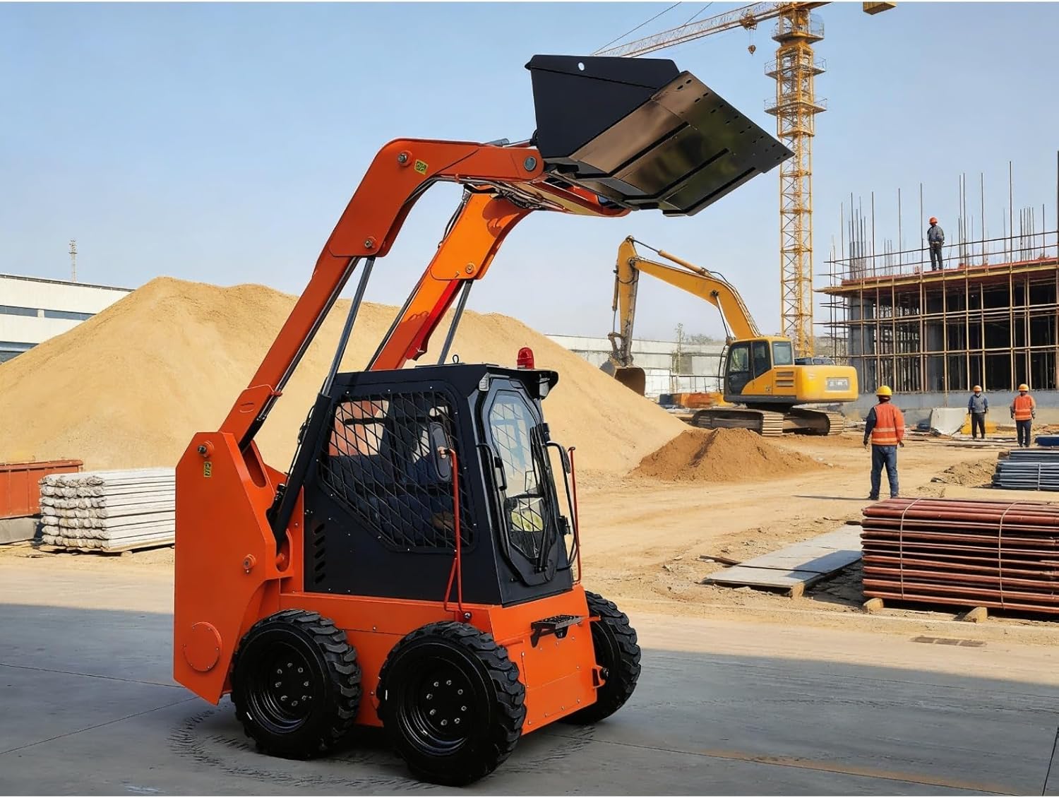 Mini Skid Steer Loader Compact Track System Equipment for Professional Construction Applications Landscaping Management Material Transport and Stable Operation