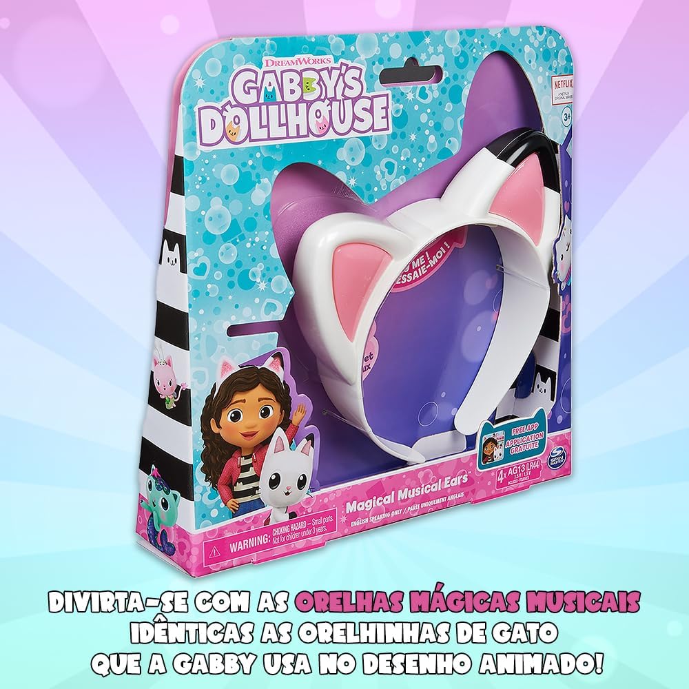 SUNNY, Gabby's Dollhouse, Tiara Orelhas Musicais Mágicas
