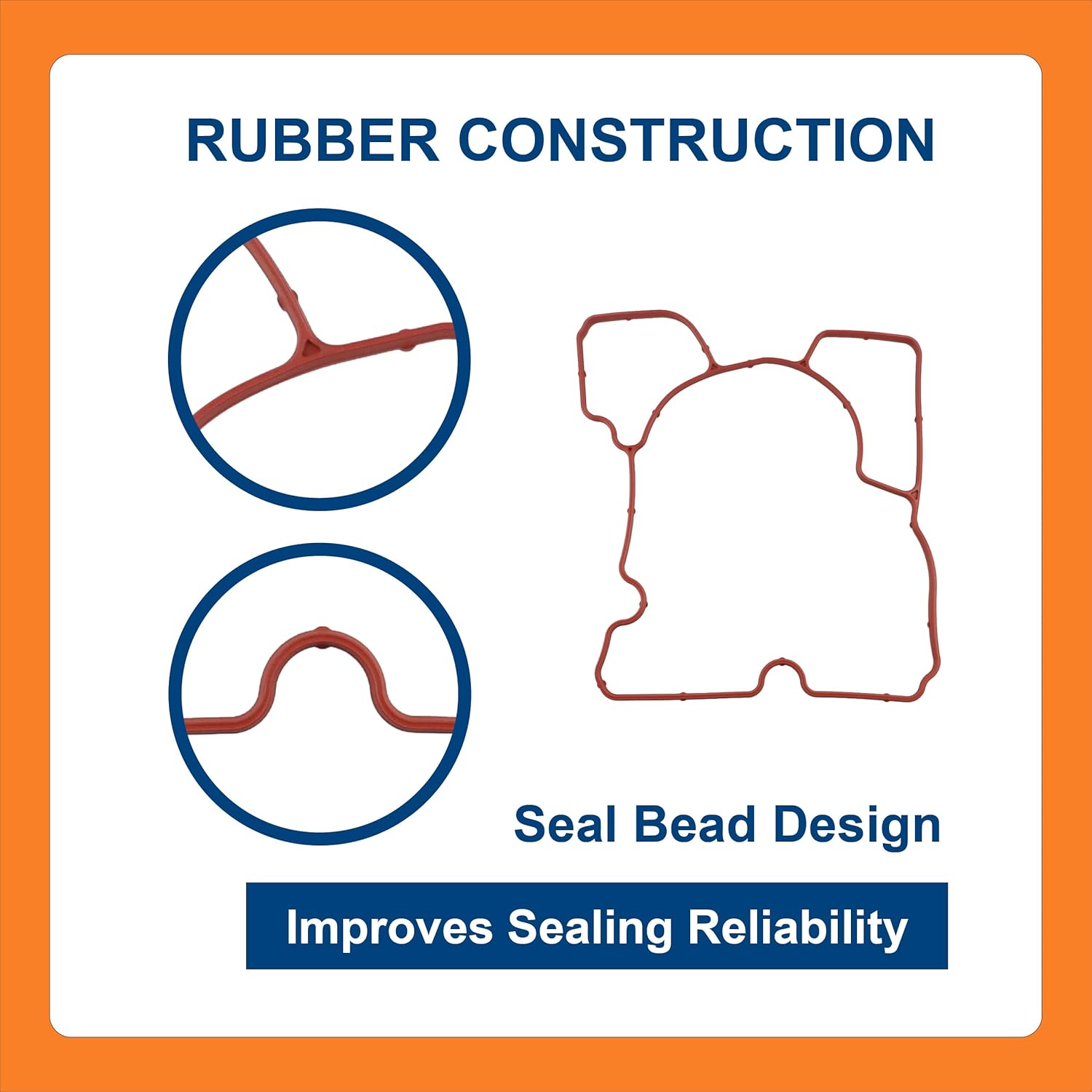 BTS Oil Cooler Gasket Kit, Compatible with Detroit Diesel DD15 Engine, Aftermarket Replacement for A4721841980 A4721881080 A4721840080 A4729970545 A4721881580, Juego de Juntas de Enfriador de Aceite