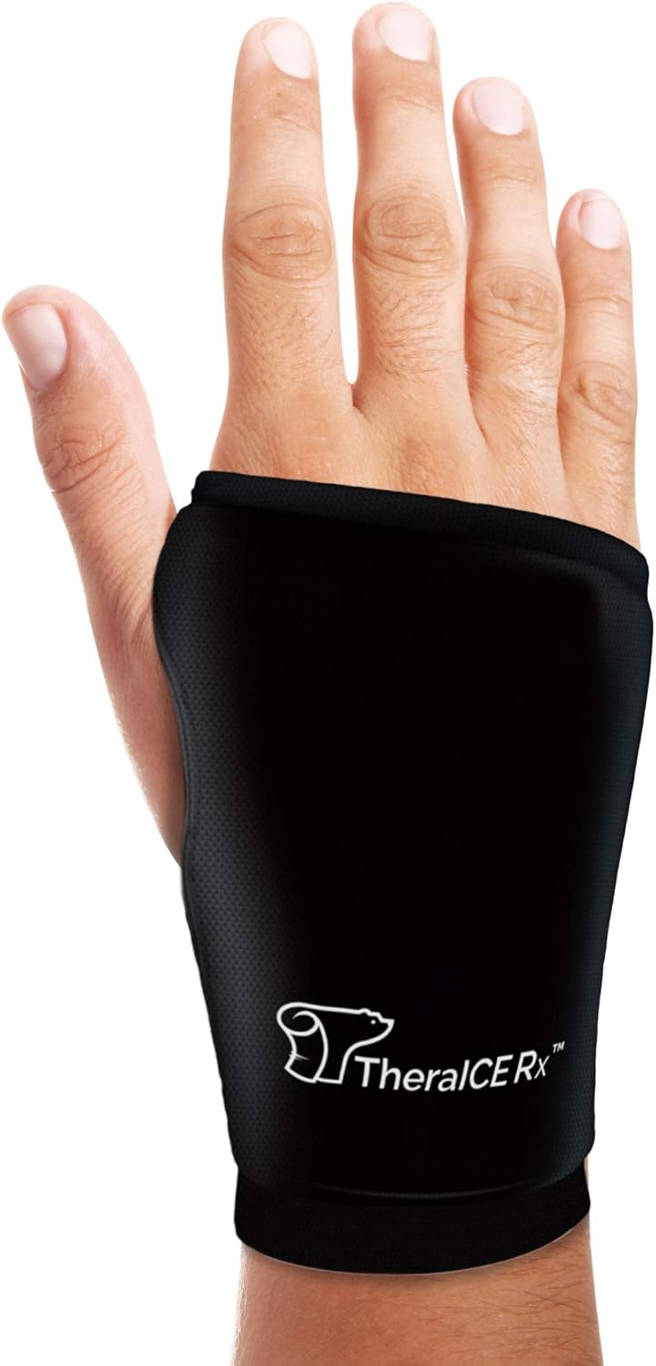 TheraICE Rx Wrist Ice Pack Soft Gel Ice Pack Wrap for Either Wrist for Hot & Cold