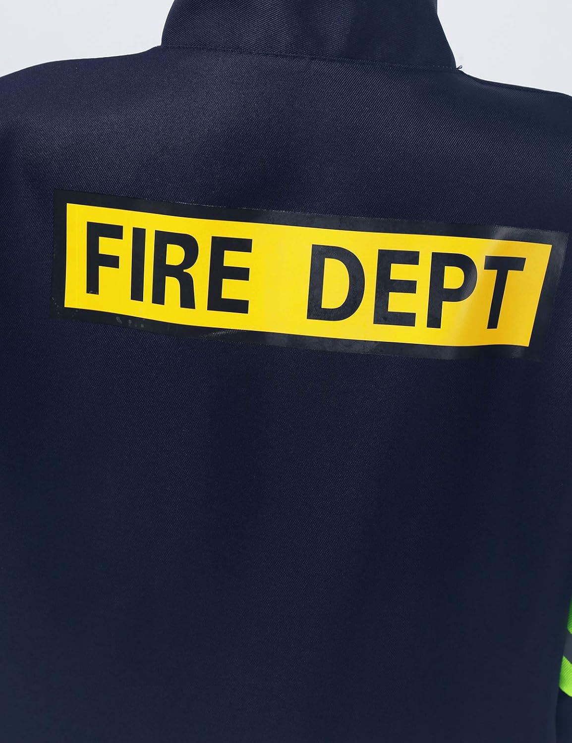 Miniatura 7 de Venjoe Disfraz de bombero para niños y niñas, disfraz de bombero, cosplay, uniforme de bomberos, chaqueta con pantalones, conjunto de sombrero