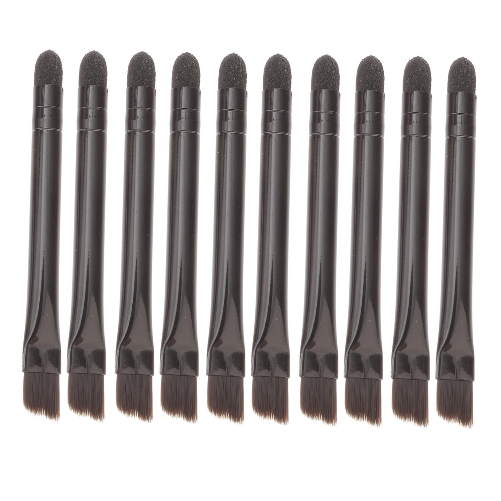 OSOLADY Eyes Shadow Brush Set Double-ended Makeup Brush Sponge 10 Pcs Set Compact Design for Travel Routine