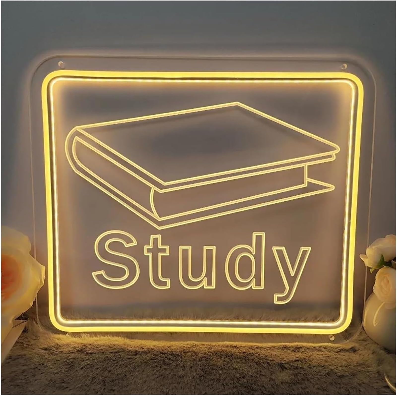 Letrero de neón Para lámpara de neón préstamo palabra 3D Carve Estudio letras para letreros para