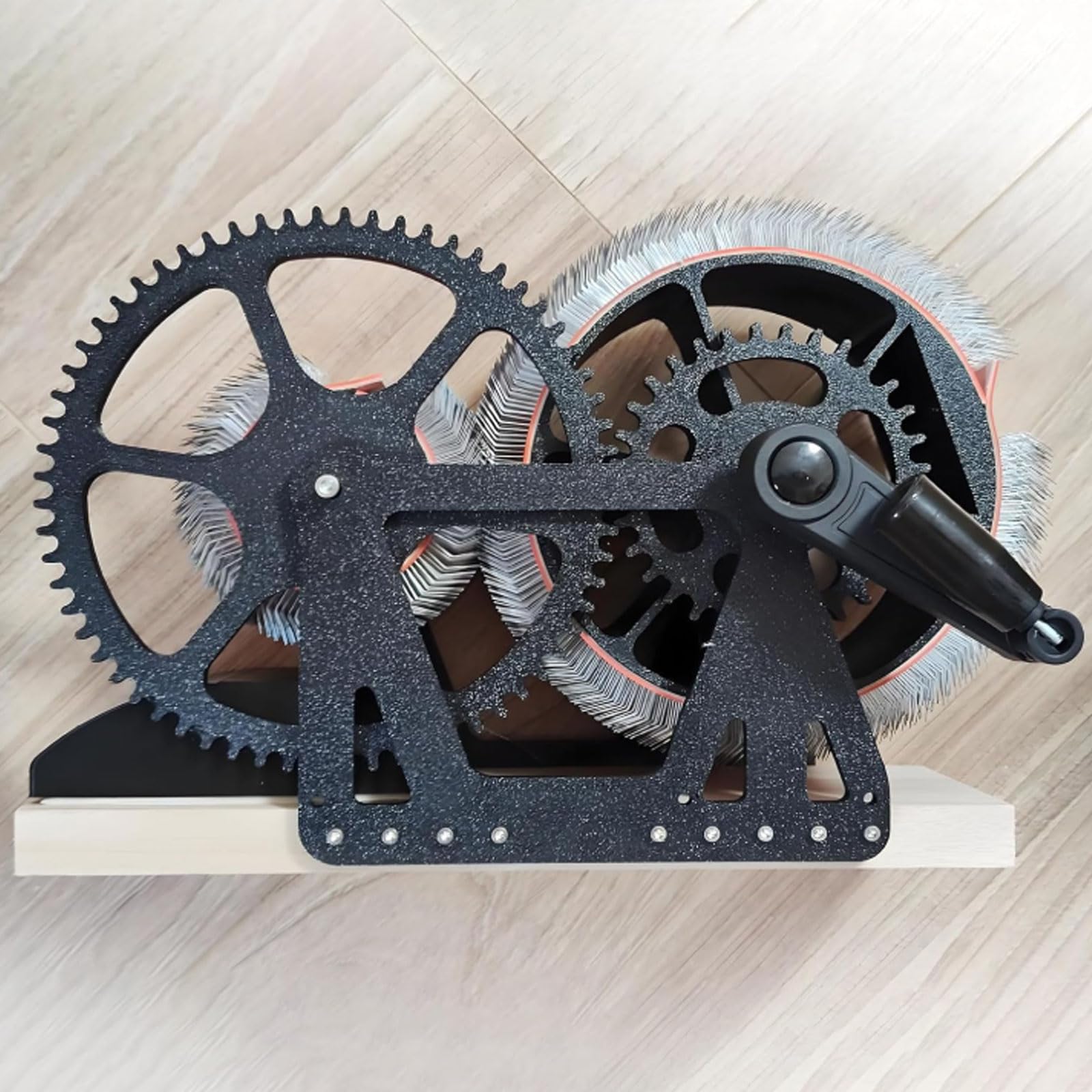 Aserzenith Blackb Manual Wool Carding Machine Drum Carder With Flexible Brush, Fast Color Mixing For Diy Felt Handicraft Enthusiasts