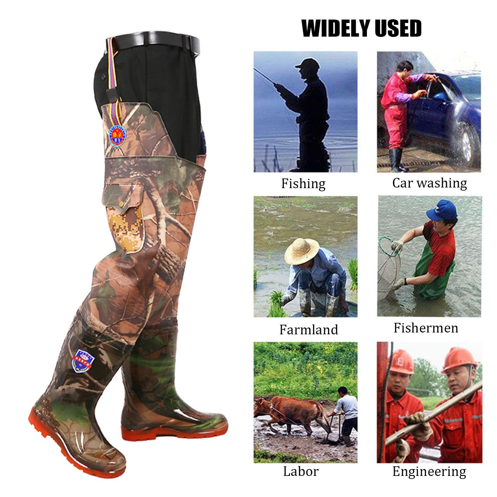 Wodery biodrowe Wodery do brody Outdoor Work Wodery do brody Buty wędkarskie Wodoodporne dla mężczyzn i kobiet Lekkie buty brodzące Wygodne dopasowanie
