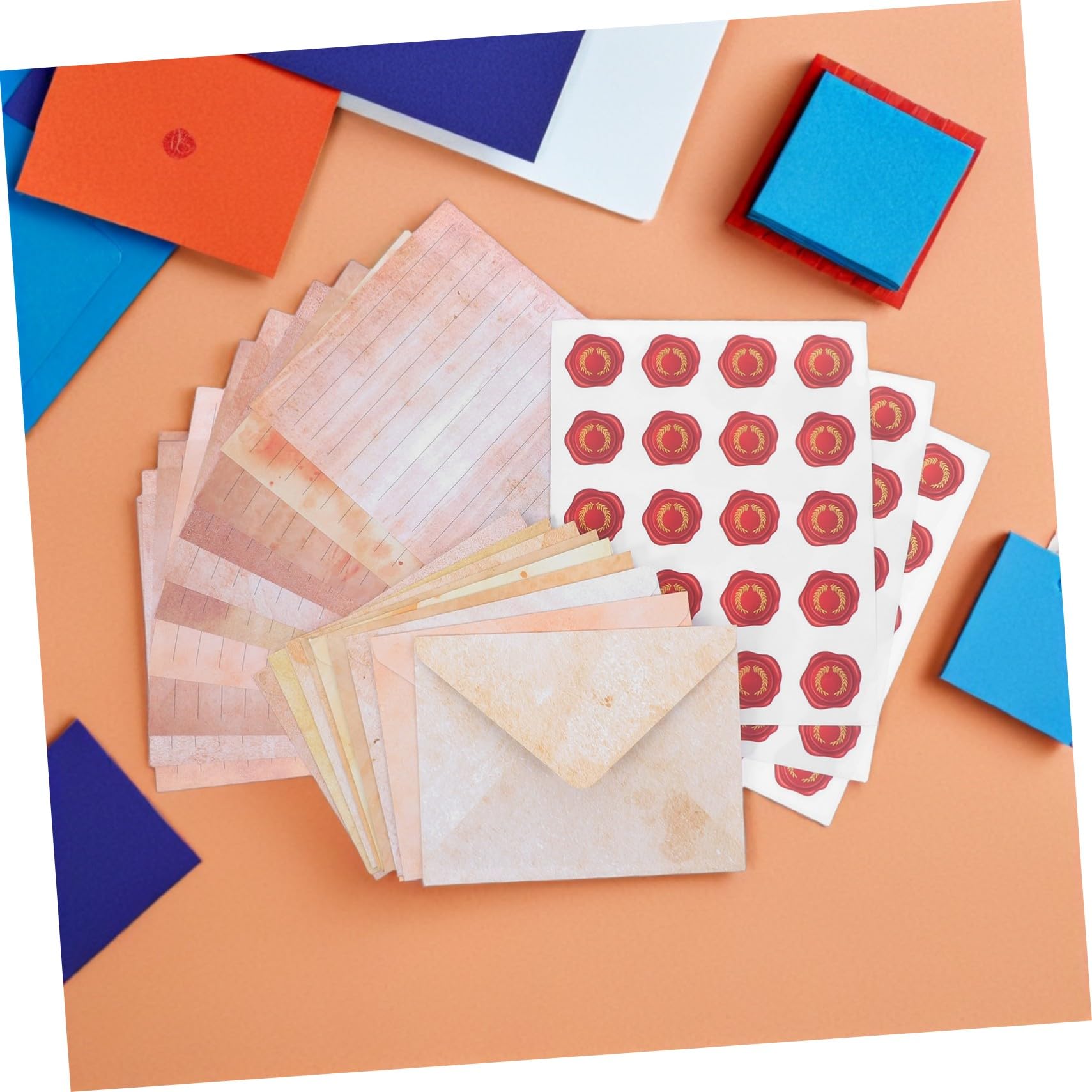 Vintage Schreibpapier Satz 100 Satz aus Papier für Handgeschriebene Briefe