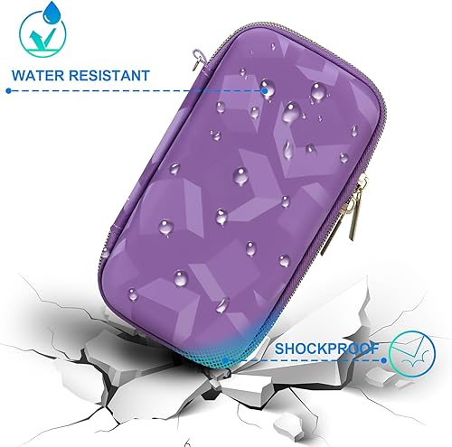 Miniatura 6 de BOVKE Funda de transporte para juego de mano WELLSTG para niños, 220 videojuegos retro precargados, mini organizador de almacenamiento electrónico