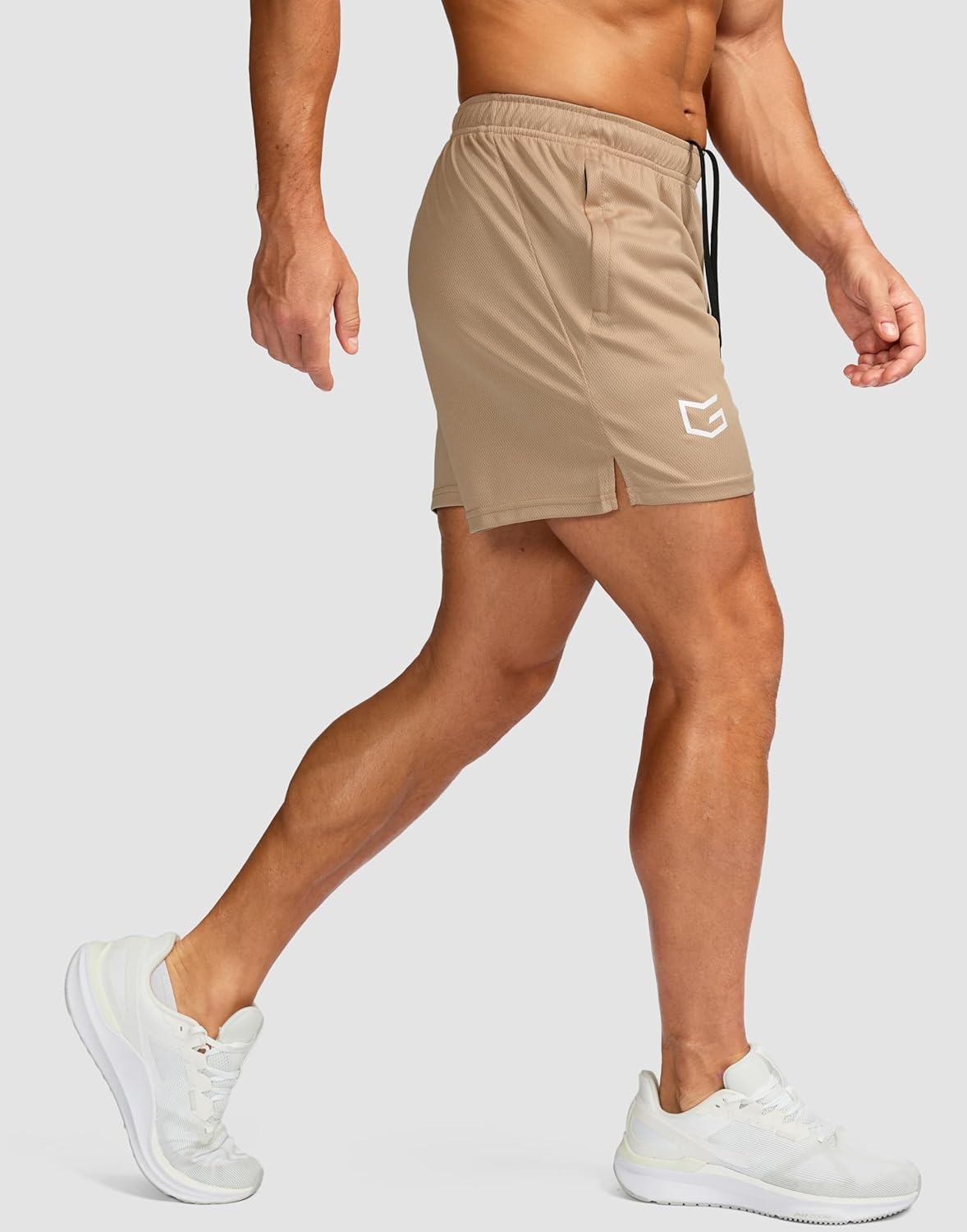 G Gradual Men's 5"/ 7"/ 9" Workout Running Shorts Quick Dry Lightweight Gym Shorts with Zip Pockets - Image 2