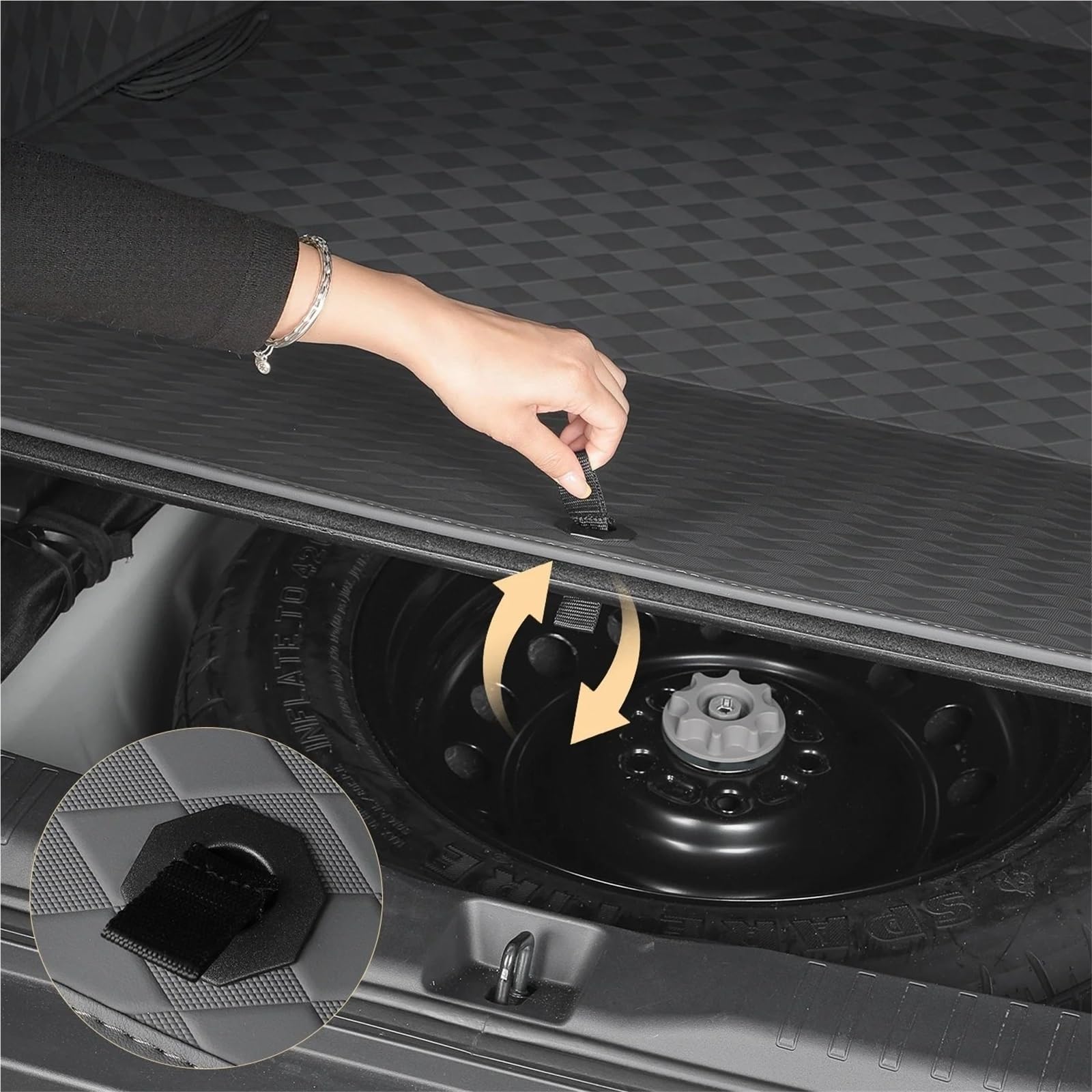 maty samochodowe Do Toyota Wildlander 2026 maty do bagażnika samochodu | Do akcesoriów do dywaników Toyota Cargo Liner(5 Pieces B)