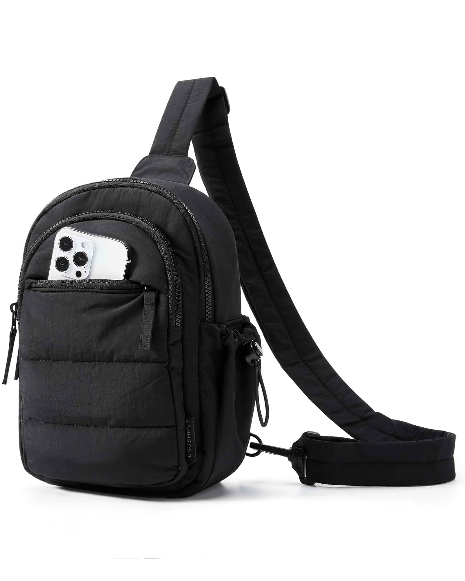 BAGSMARTSmall Sling Bag for Women, Puffer Crossbody Bag Hobo Handbag Fanny Packs for Travel Hiking, Daily Travel Purse for women