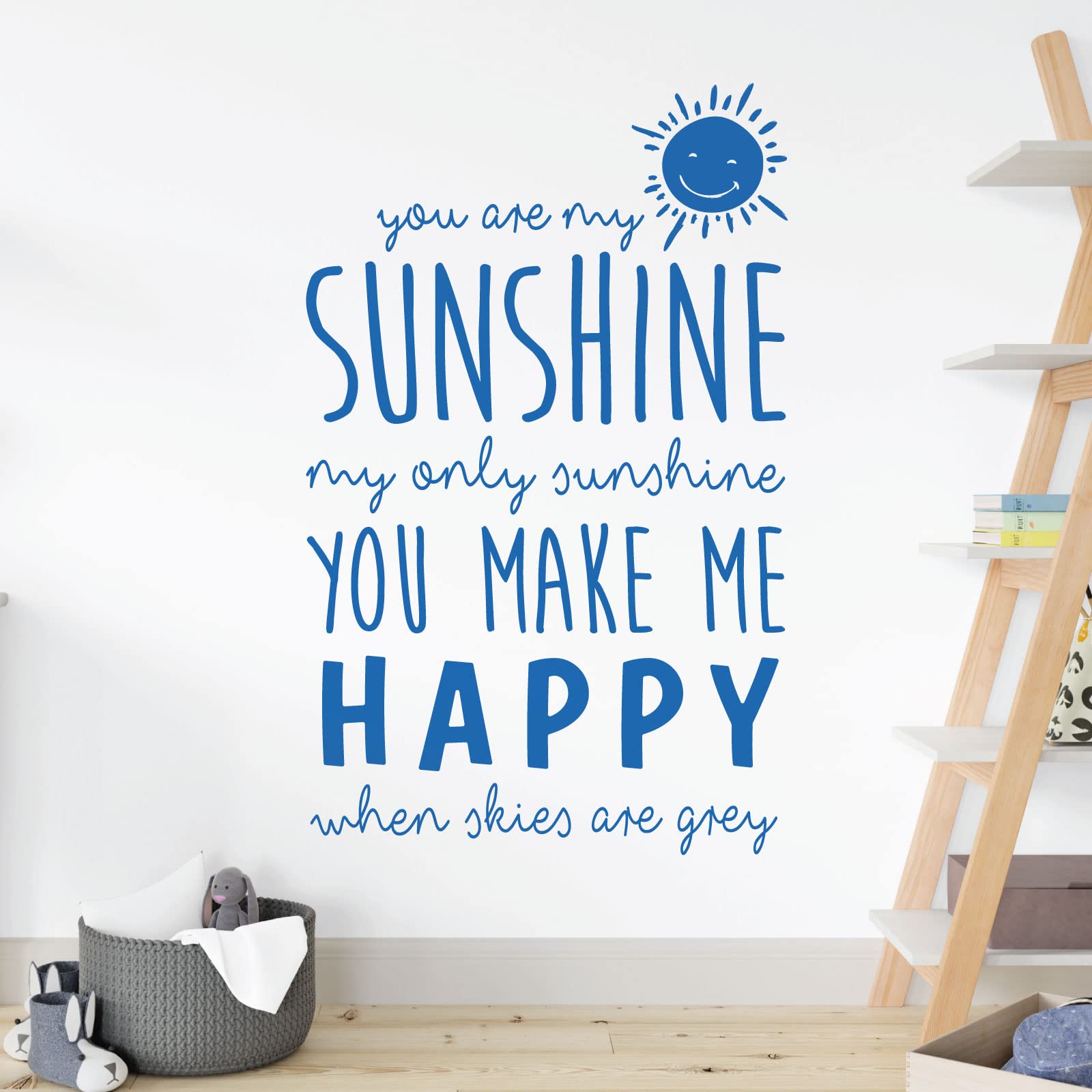 You are My Sunshine, My Only Sunshine - Nursery Decal Wall Sticker [Small] [Marina]