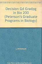 Decision Gd: GradPg in Bio 2003 (Peterson's Decision Guides : Graduate Programs)