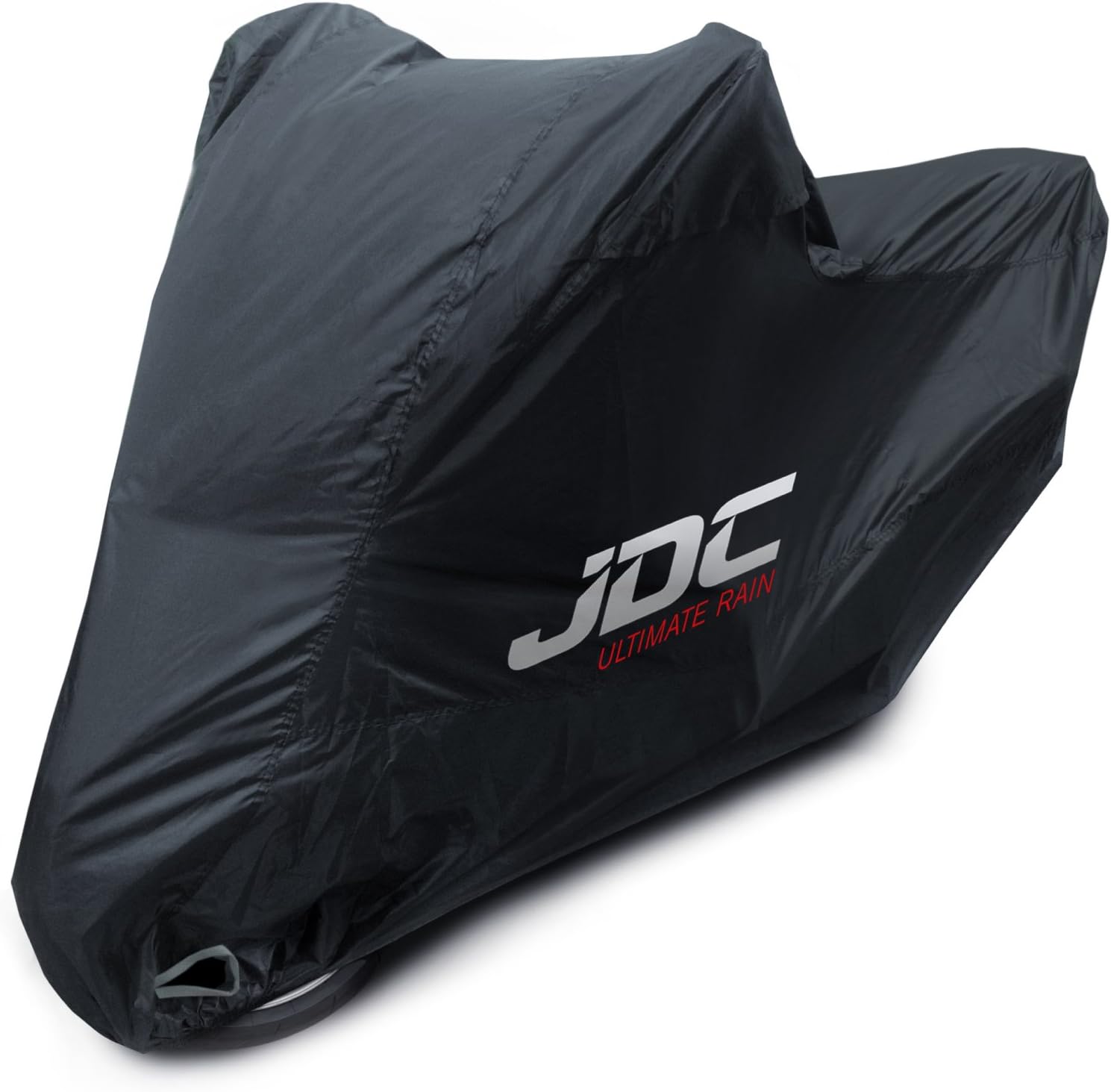 JDC Motorcycle 100% Waterproof Cover - ULTIMATE RAIN (Heavy Duty, Soft Lining, Heat Resistant Panels, Taped Seams) - M