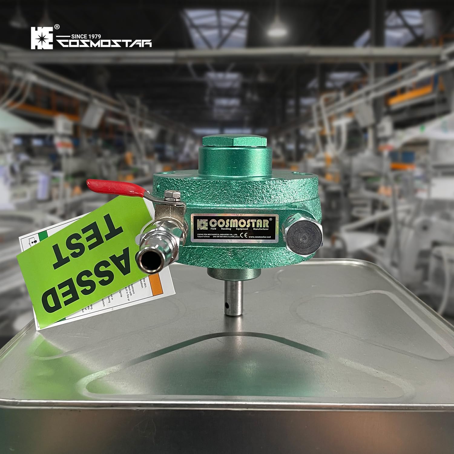 COSMOSTAR AM0701 0,9 CV, motore ad aria compressa a cellule alari, durevole e versatile per pittura, stampa e miscelatori | AM2 tipo di cella ad ala