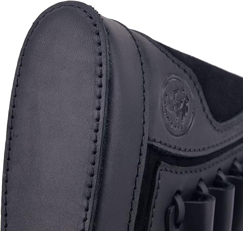 Miniatura 8 de Bolsa de cuero para municiones de rifle, culata de pistola con almohadilla de retroceso para cartuchos .308 .30-30.30-06.45-70.357.22lr 12GA