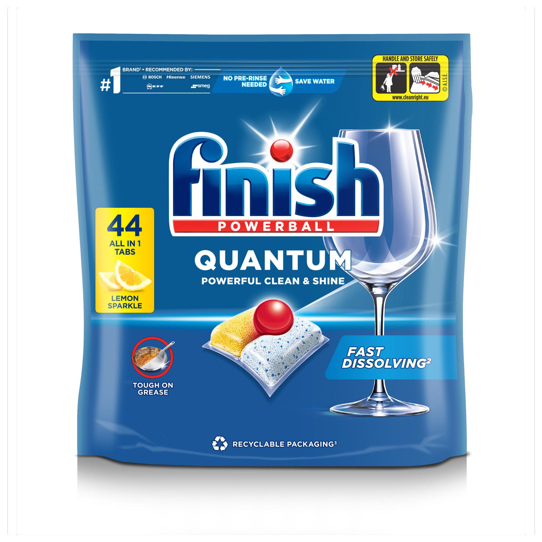 Finish Dishwasher Tablets Classic Lemon 10's Pack Of 3-image-41