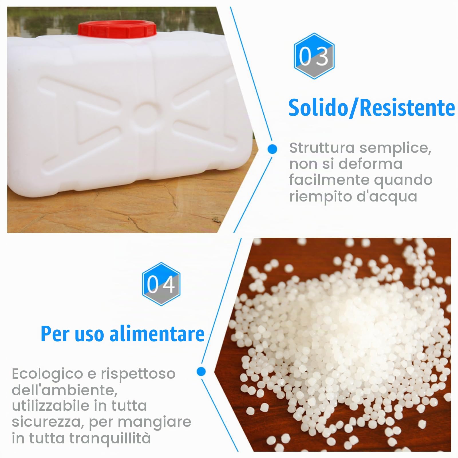 Tanica Acqua con Rubinetto 50L/80L/110L/200L Grado Alimentare Contenitore Acqua,All'aperto Campeggio Escursionismo Deposito d'Acqua Secchiello Serbatoio per Acqua Pura(Size:50L)