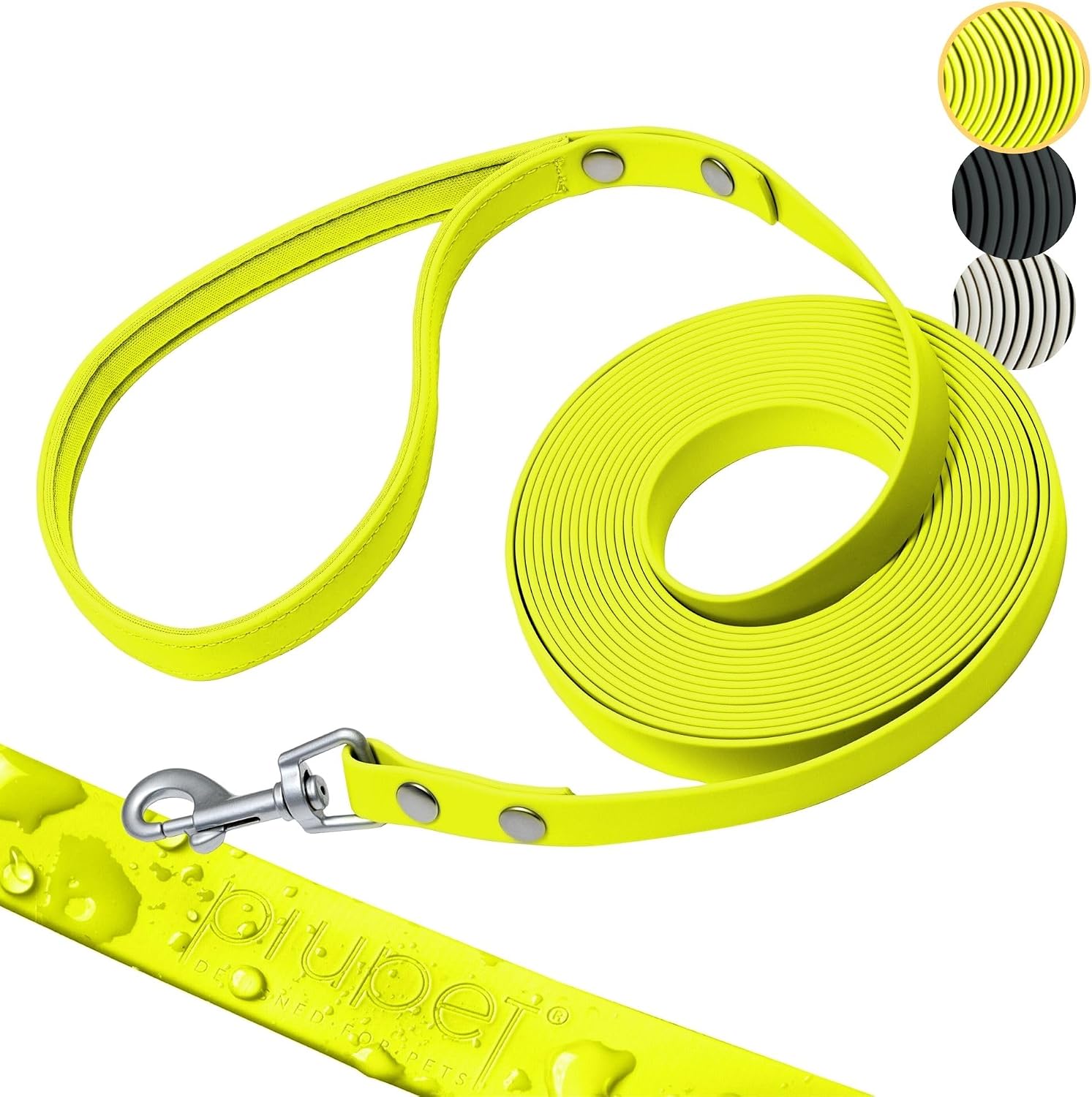 PiuPet® Smycz Treningowa dla Psa, Wodoodporna Linka Holownicza