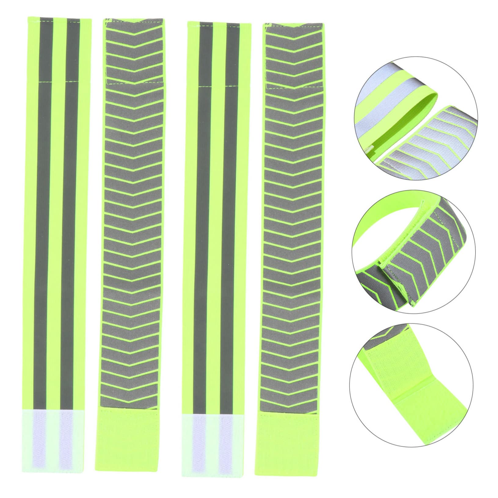 ifundom Fascia Riflettente Notturna per Corsa E attività Banda Sicurezza E Stretchable con Strisce visibilità per Sicurezza Notturna