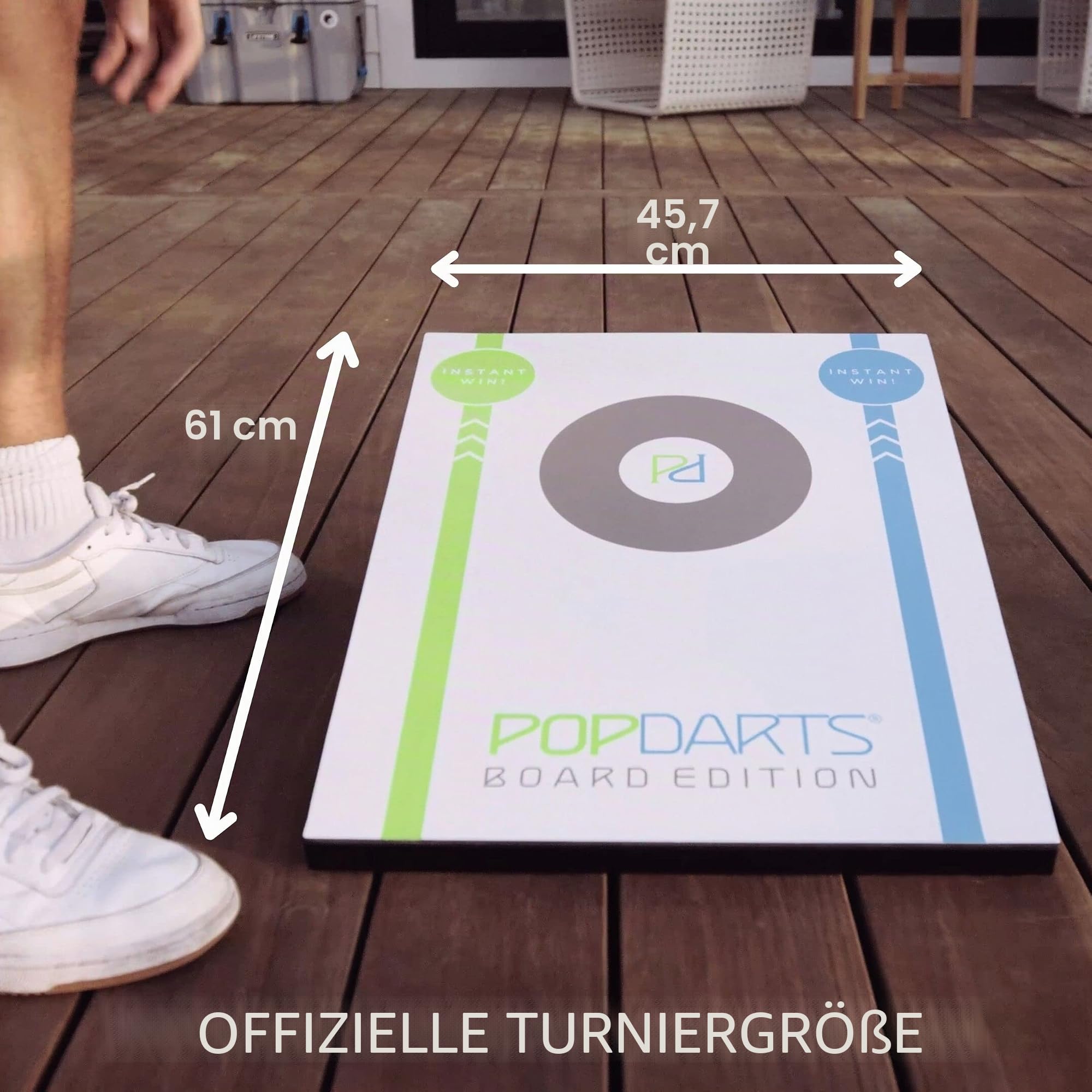Popdarts Board Edition Set - Two Great Games in ONE - includes 2 Aluminum All-Weather Boards, Original Set, Premium Travel Case, & Built-in Score Keeper.