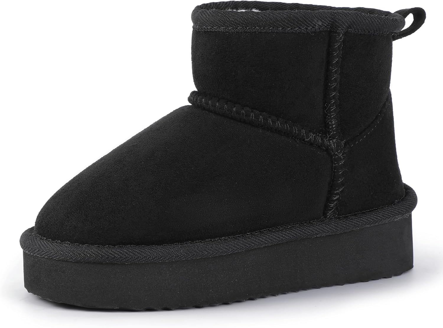 Hehainom Girls Boots Kids Snow Boots Winter Faux Fur Lined Warm Shoes Toddler Little Big Kid Ankle Booties