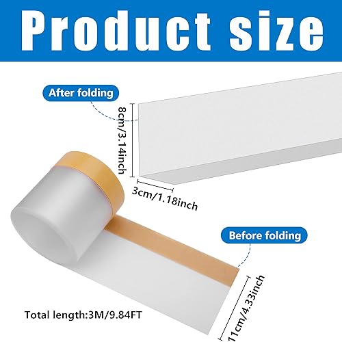 Miniatura 8 de Bloqueador de juguetes, PVC debajo del sofá, bloqueador de juguetes cortable debajo del sofá, bloqueador de juguetes autoadhesivo para evitar que