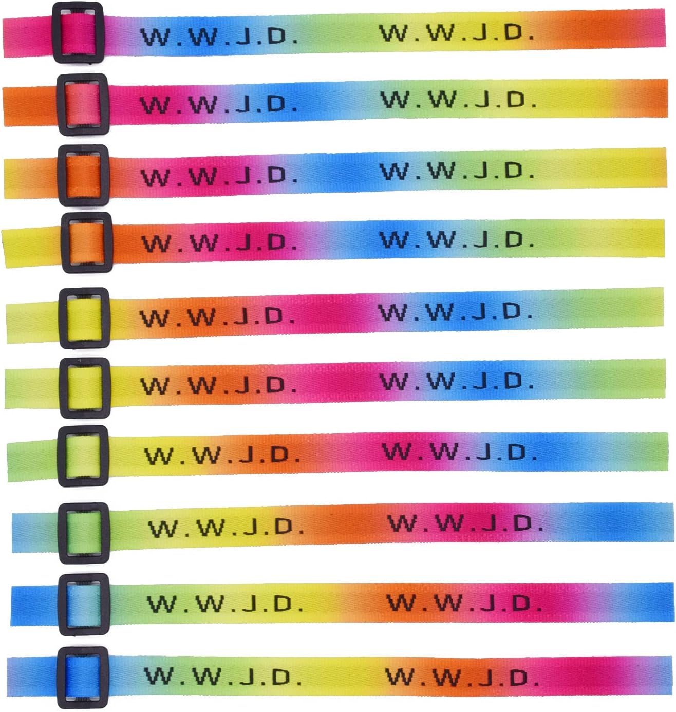 VLLHORN W.W.J.D. Bracelets What Would Jesus Do